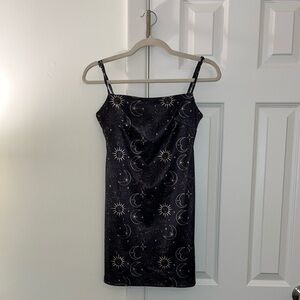 Urban Outfitters Black Celestial Mini Dress